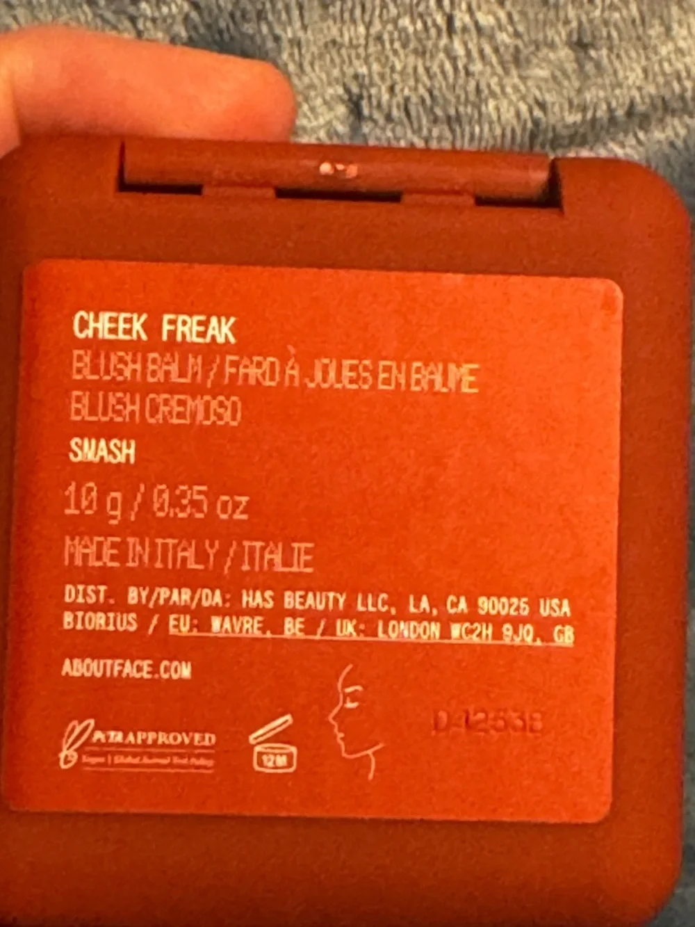 About-Face‎ Cheek-Peak Cream Blush — Bright Orange